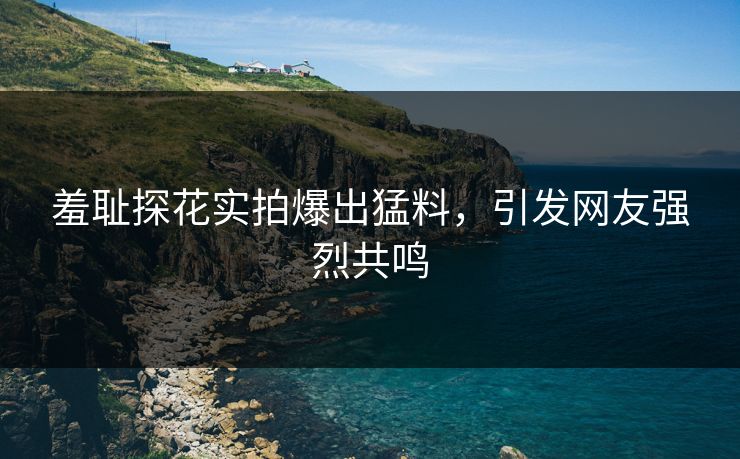 羞耻探花实拍爆出猛料，引发网友强烈共鸣