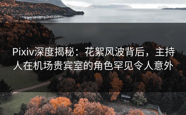 Pixiv深度揭秘：花絮风波背后，主持人在机场贵宾室的角色罕见令人意外